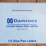 Steam Table Pan Liners - 18" W x 14" H, 1/3 Pan Capacity - 500 / 2 Box - With Free Shipping