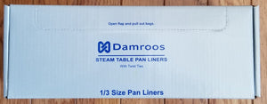 Steam Table Pan Liners 18" W x 14" H, 1/3 Pan Capacity 500/2 Box With Free Shipping