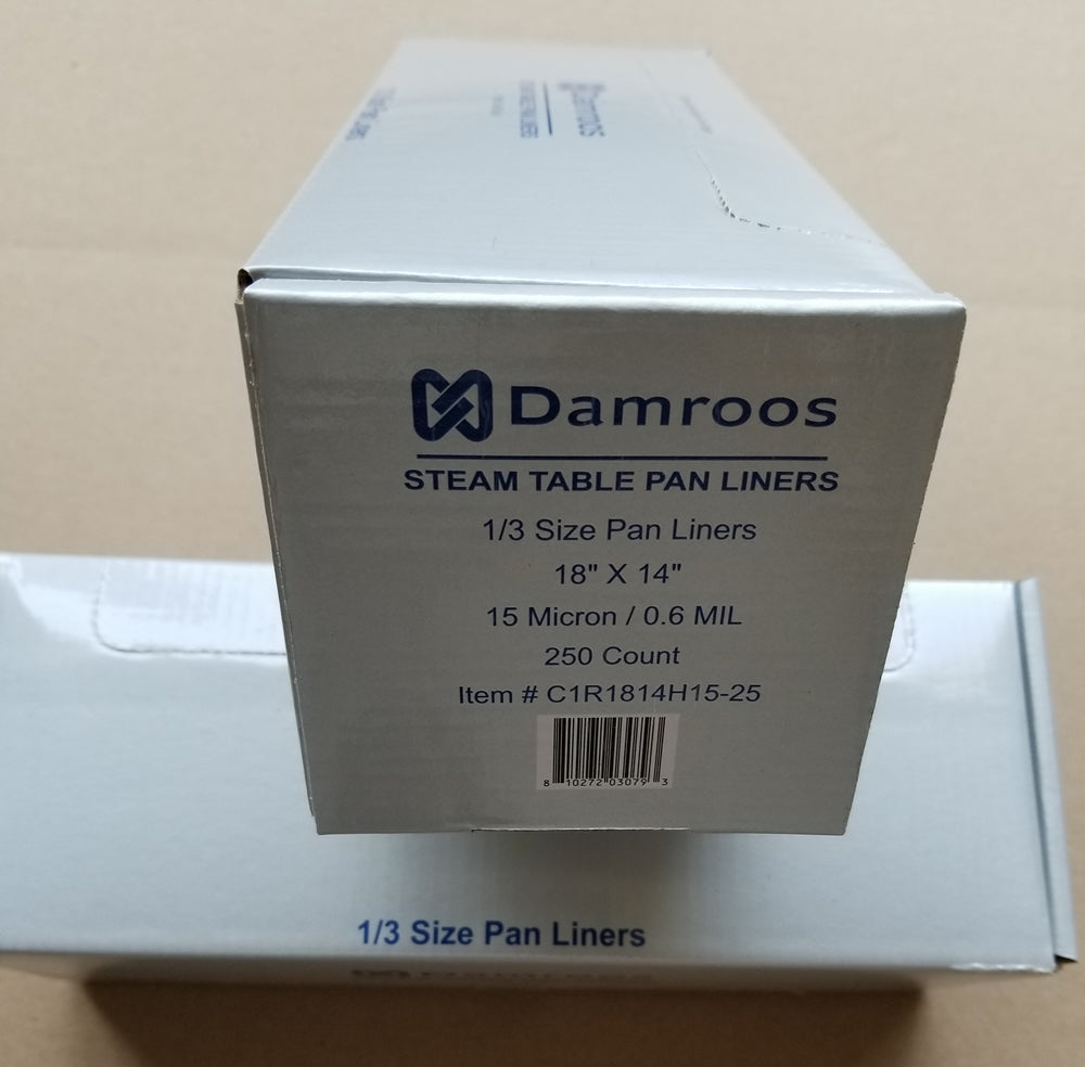 3,000 Count - Steam Table Pan Liners - 18" W x 14" H, 1/3 Pan Capacity