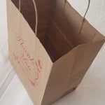 250 Heavy Paper Bags with Twisted Handles, Thank You printed in red color