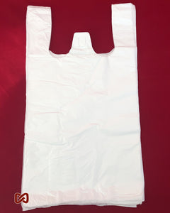 Medium White Plastic Shopping Bags-1,000 Bags / Box