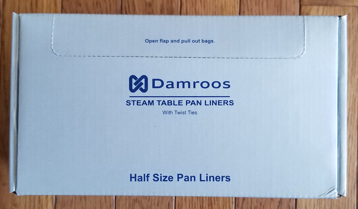 Steam Table Pan Liners - 24" W x 17" H - Half Pan Capacity - With Free Shipping - 2,000 / 8 / Box