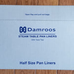 Steam Table Pan Liners - 24" W x 17" H - Half Pan Capacity - With Free Shipping - 2,000 / 8 / Box