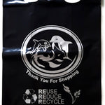 Reusable Heavy-Duty Plastic-Black-Shopping Bags