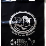 Reusable Heavy-Duty Plastic-Black-Shopping Bags