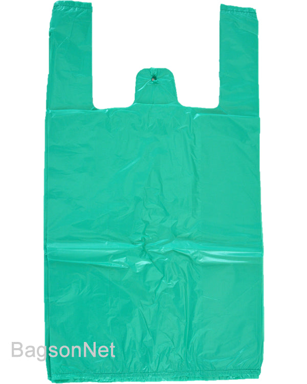 Medium Green Plastic Shopping Bags-1000 / Box