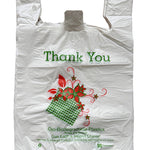 500 Count Mini Jumbo, 16" W x 8" D x 26" H, Oxo Biodegradable, White, Plastic Shopping Bags