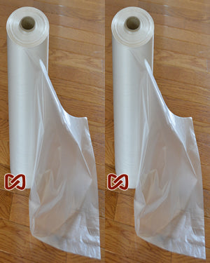 250 Freezer Food Storage Bags on Roll with Plastic Ties - 18" W x 24" H