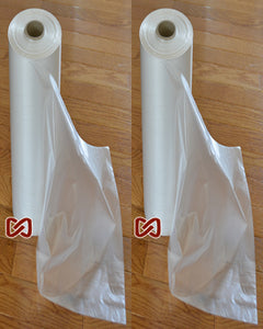 250 Freezer Food Storage Bags on Roll with Plastic Ties 18" W x 24" H
