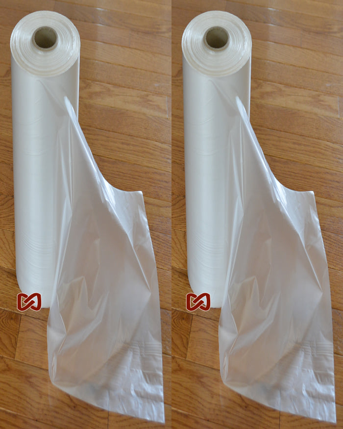 250 Freezer Food Storage Bags on Roll with Plastic Ties 18" W x 24" H