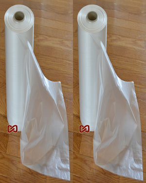 250 Freezer Food Storage Bags on Roll with Plastic Ties 18" W x 24" H