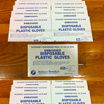 10,000 - Large Size - Clear Poly Disposable Gloves - Embossed
