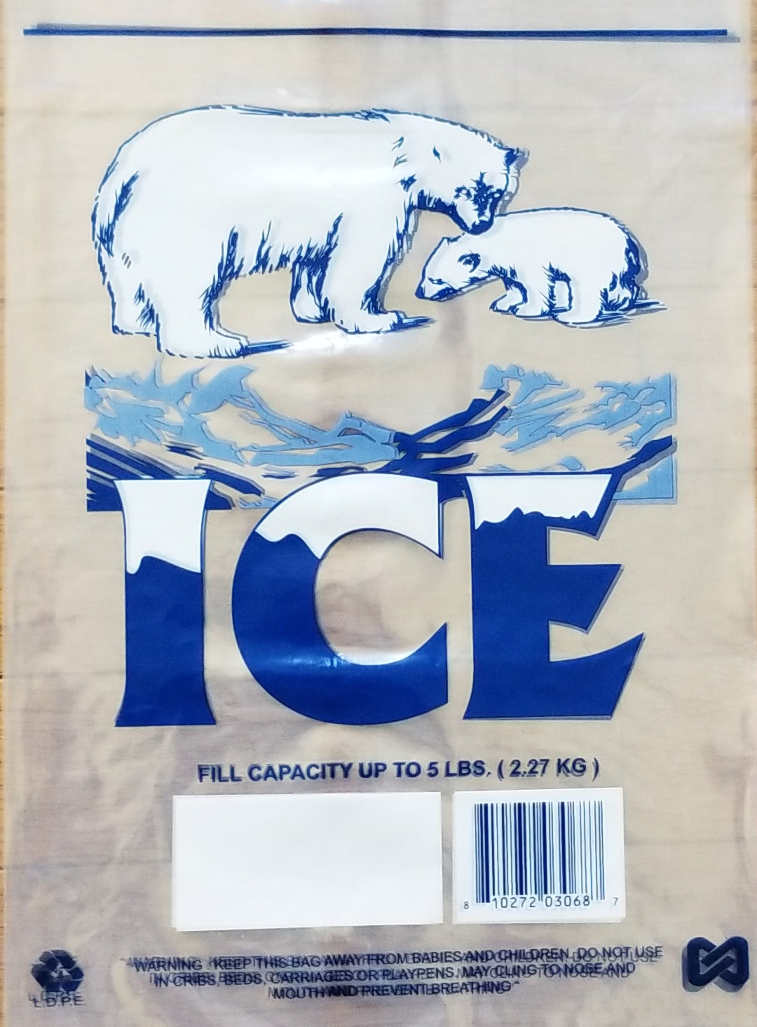 Ice-Bags-With-Twist-Ties-5-LB-Capacity-Polar-Bear-And-Cub-Design-1000-Per-Box