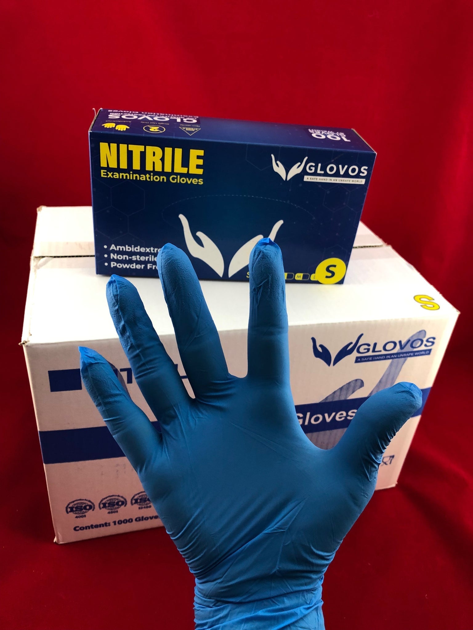 Nitrile Exam Gloves Powder Free Small Size - 400 / Box - Free Shipping