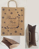 250 Heavy Paper Bags with Twisted Handles, Thank You printed in blue color