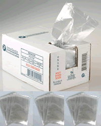 Poly Bags with Gusset 4" W x 2" D x 8" H, 1,000 Bags/Box