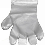 10,000 - Large Size - Clear Poly Disposable Gloves - Embossed