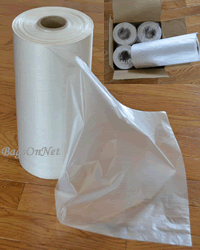 12" W x 20" H - Bags on Roll Clear Plastic