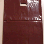 Die-Cut Handle, Chocolate, 12"Wx15"H Shopping Bags