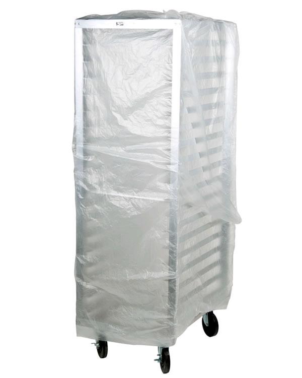 Bun Rack Covers - 52" W x 80" H, 50 / Roll / Box, Low-Density (LDPE) Plastic Film