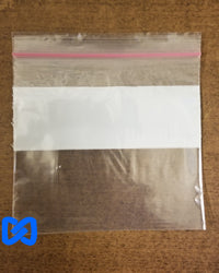 Clear Zipper Sandwich Bags 6.5 x 5.87 /w Write-On Block